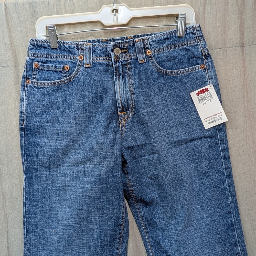 Lucky Brand Rancher Flare Jeans Blue High Rise 100% Cotton 6/28 817V2A0 Long